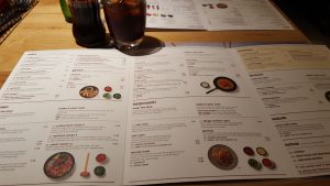 Menu at Wagamama Peterborough