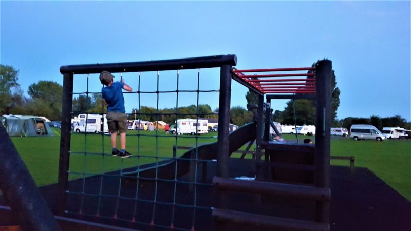 Play park at Cambridge Camping and Caravanning Club
