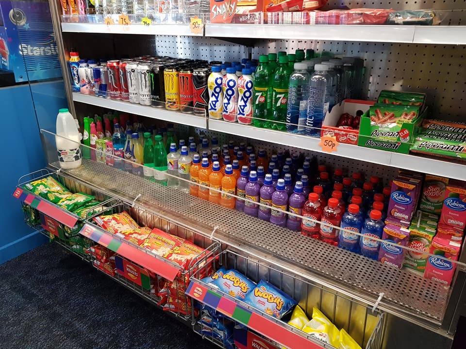 Fridges at trampoline park Tramp2Lean Peterborough