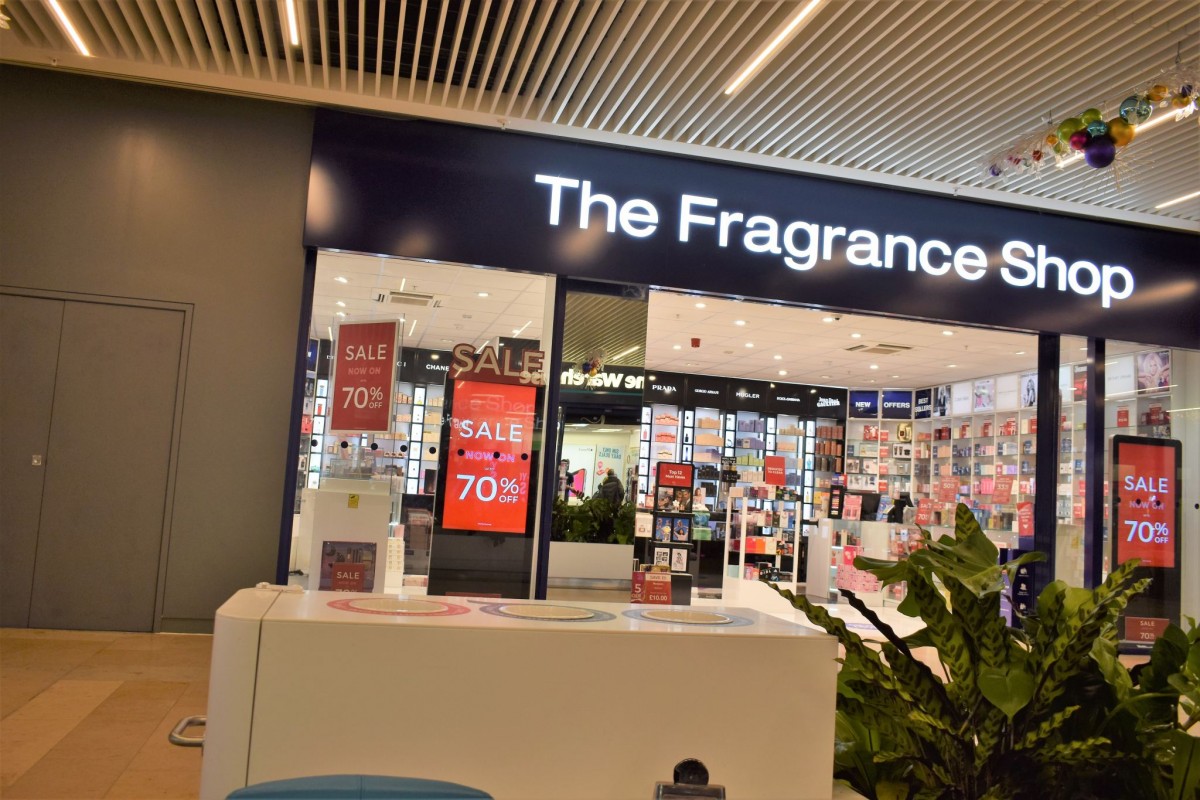 The Fragrance Shop store front Queensgate Shopping Centre
