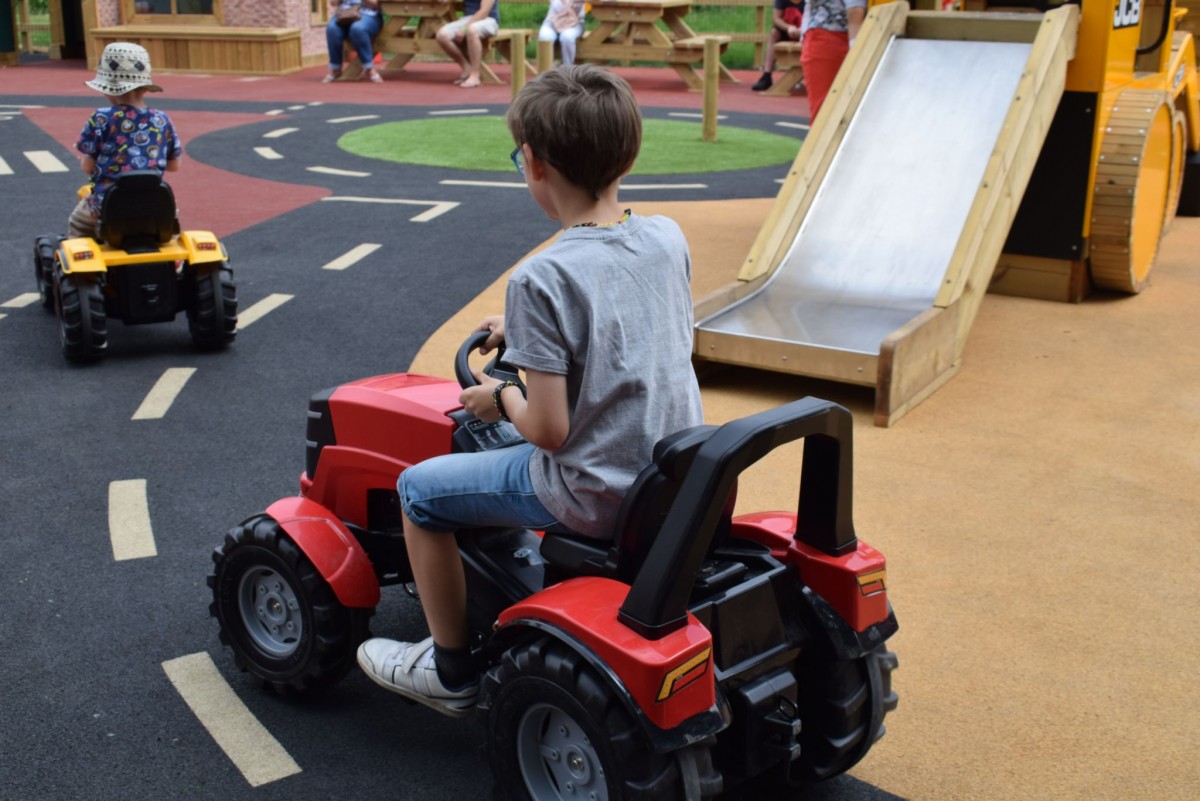 JCB Young Driver's Zone at Springfields Adventureland