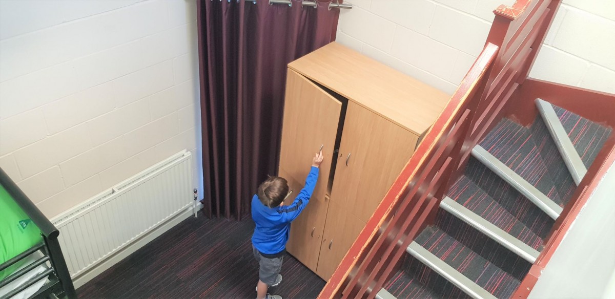 Lockable, secure cupboards at YHA York