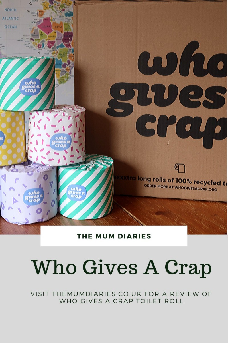 photo displaying the delivery box and a pyramid of toilet rolls from Who Gives A Crap
